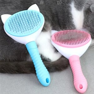 Pet Comb Cat Cleaning Supplies High Quality Self cleaning Brush