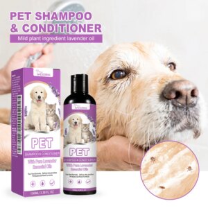 100ml Pet Shampoo Conditioner Hair Smooth Cat Dog Hair Softening Relieve