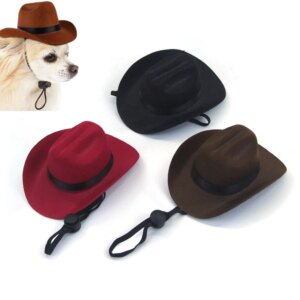 Pet Cowboy Hat Adjustable Cap Suitable