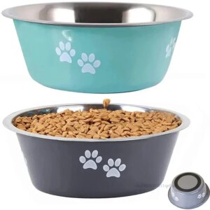 Non-slip Small Medium Large Dog Feeder Bowls And Drinkers
