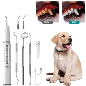 Ultrasonic Toothbrush Dog Calculus Remover, Pet Tooth Scaler