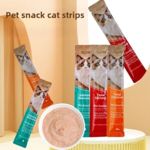 Pet Cat Treats Wet Food Package Hydrating Nutrition Hair Cheeks Pet Treats