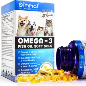 Fish Oil Soft Gels Omega-3 Fatty Acids for Dogs & Cats
