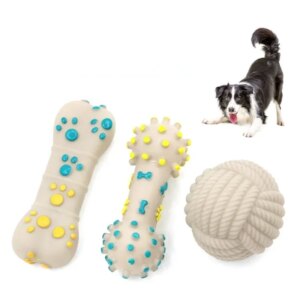 Pet Dogs Bone Thunderball Shape Toys