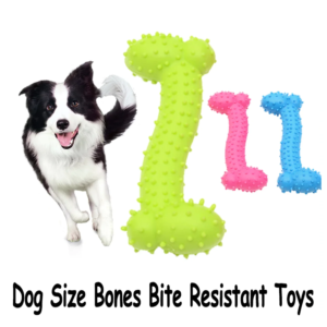 Pet Dog Non-toxic Rubber Teeth Cleaning Chew Training Toys