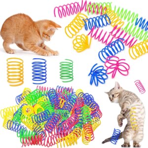 4/200Pcs Cat Spiral Interactive Toys