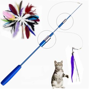 Cat Funny Catcher Rod Interactive Stick Teaser Toys