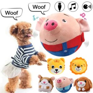 Music Vibration Bouncing Ball Pet Bouncing Doll Toy