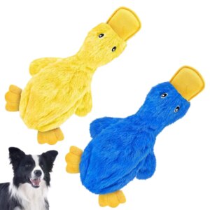 Dog Plush Yellow Duck Puppy Squeaky Interactive Stuffed Toy