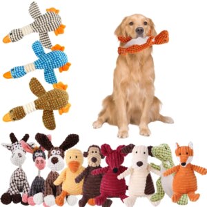 Animals Shape Squeaky Plush Dog Toy