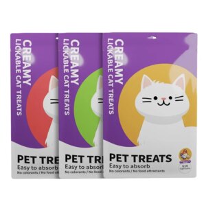 15g*100 Large Capacity Pet Food Cat Snacks Cat Wet Creamy Strips Tuna Salmon Chicken Pet Wet Food
