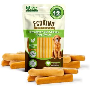 Premium Yak Cheese Dog Chews – High Protein for Large Breeds