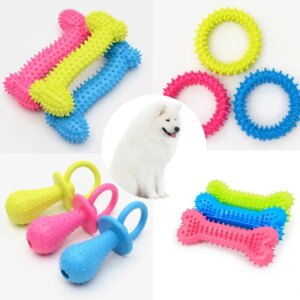 Durable Rubber Chew Toy for Small Dogs