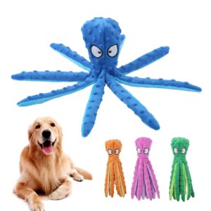 Bite-Resistant Plush Octopus Toy for Puppies – Safe Fun
