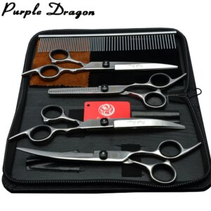 Purple Dragon Dog Grooming Scissors 6'' 7'' Steel